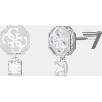Pendientes Guess Crazy Earrings de acero inoxidable con cristales brillantes