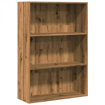Estantería de madera de ingeniería Roble Artisan 80x30x114 cm
