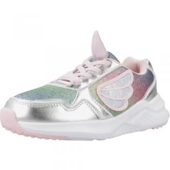 Conguitos Deportivas Para Niña Modelo COSH261018 Plata con Luces Unicornio Talla 34