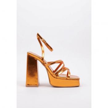 KRACK CORE - REGIS 39 Naranja, Sandalia De Tacón mujer, color Naranja
