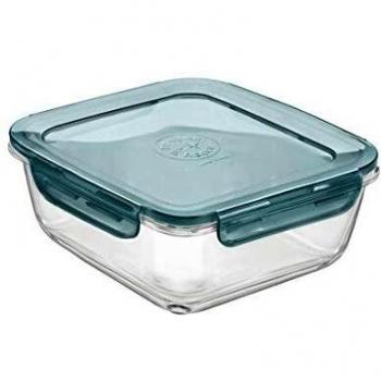 Contenedor Frigoverre Bormioli Rocco Evolution 18x18 cm, Hermético, Vidrio Templado, Compatible Microondas