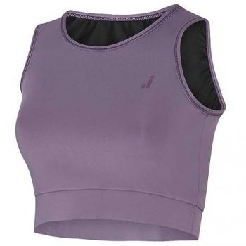 Sujetador deportivo Joluvi Mavi Tank mujer lila, tipo fitness, con diseño sin mangas, tejido transpirable y cómodo, ideal para actividades deportivas