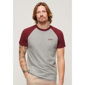 Camiseta de béisbol Essential Logo Baseball de algodón orgánico para hombre