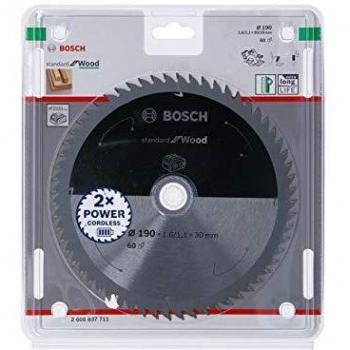 Disco de Sierra Circular Bosch Standard For Wood 190x1,6/1,1x30 T60