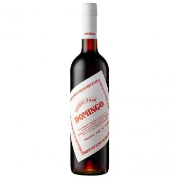 Vermut rojo Domingo - Vermut, sabor agridulce, color rojo intenso, elaborado con vino y hierbas aromáticas, 15% de alcohol, botella de 750 ml