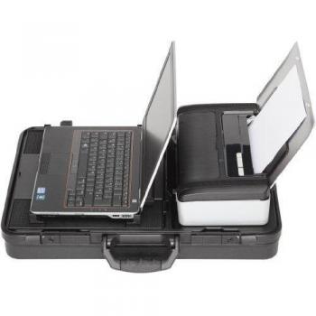Parat Comlight.Pro - Maletín convertible en base de conexión para portátil e impresora HP Officejet 100, color negro
