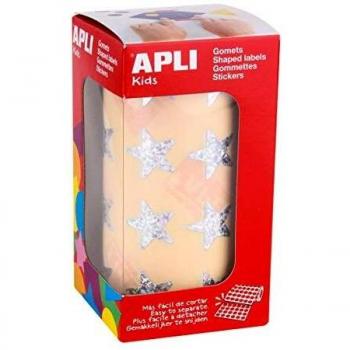 ROLLO GOMETS OLOGRAFICO APLI ESTRELLAS PLATA 12046