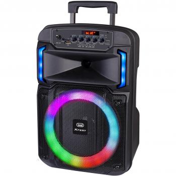Altavoz para fiestas Trevi XF 370 KB con Bluetooth, USB, Micro SD, Entrada Auxiliar y Función TWS de 25W - Negro