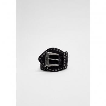 Irregular Studded Belt Black 30/80