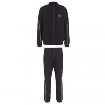 Chándal EA7 Emporio Armani 6DPV62_PJODZ, Logo negro, Casual, Deportivo, Algodón, Multideporte, Manga larga, Talla XXL