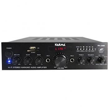 Amplificador Estéreo Karma PA 2380BT 2x50W con MP3, Bluetooth y Display