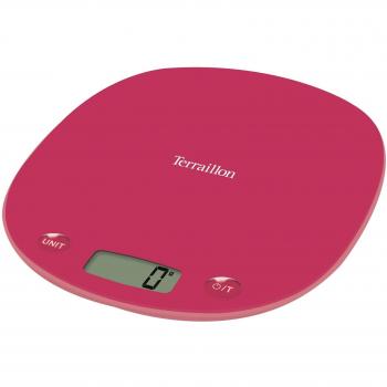 Balanza de cocina electrónica TERRAILLON Macaron One Cherry - Capacidad 3 kg, Graduación 1 g, Tare y Conversiones Líquidas