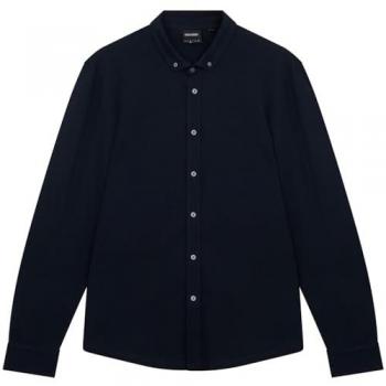 Lyle & Scott Men's Stretch Dark Navy Shirt