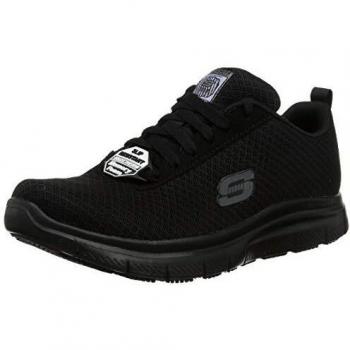 Skechers Flex Advantage SR - Zapatillas Rápido Secado y Antideslizantes para Hombre, Talla 44, Color Negro