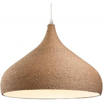 Lámpara colgante Coast Rope Marrón 1 bombilla E27 34cm