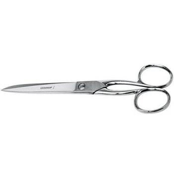 Tijera profesional industrial GEDORE 1277-18 - Tijera universal, fabricada en acero de alta calidad, con hojas afiladas para un corte preciso, diseño ergonómico para mayor comodidad, longitud de 18 cm, ideal
