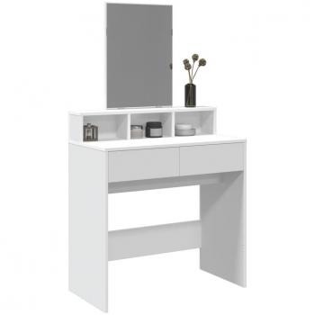 Tocador con espejo blanco 80x41x144,5 cm Vidaxl Blanco