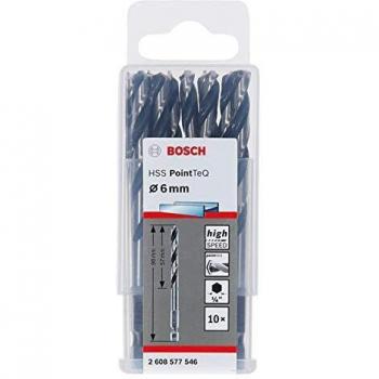 Broca hexagonal HSS PointTeQ de 6,0 mm, 10 unidades