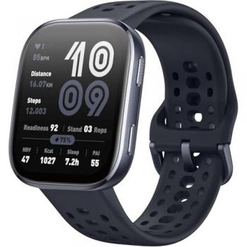 Amazfit Bip 6 Smartwatch Negro 1.97 AMOLED, GPS, Mapas Offline, 140 Deportes, Batería de 14 Días, Resistencia al Agua 5ATM