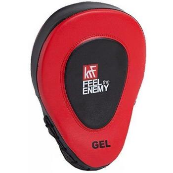 KRF Feel The Enemy Makiwara Mano Gel&Airmesh Escudo, Unisex Adulto, Rojo/Negro, 28 x 19 x 5 cm