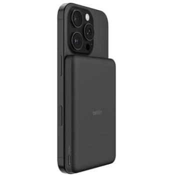 Batería Externa Belkin BoostCharge Slim Magnética 5000 mAh Carga Inalámbrica 7.5W Negra