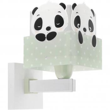 Aplique de pared infantil Panda verde
