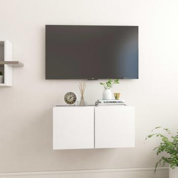 Mueble de TV Colgante Blanco 60x30x30 cm