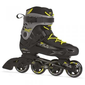 Fila Houdini Patines en Línea para Hombre, Color Negro/Grey/Lime, Tamaño 45