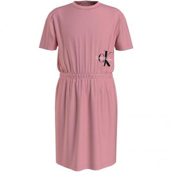 Vestido Calvin Klein de niña rosa de manga corta