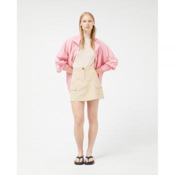 Falda de Mujer Cargo en Color Camel con Bolsillos - Estilo Casual