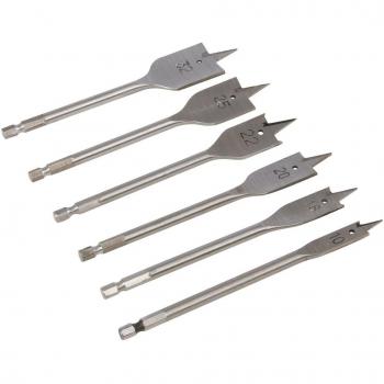 Silverline Tools 282566 - Brocas planas, 6 pzas