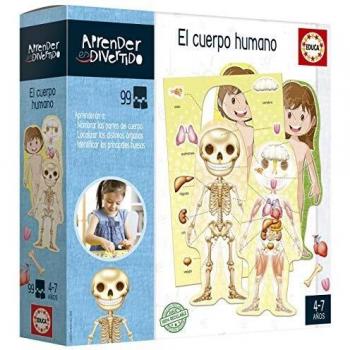 Educa - Aprendo Aprender es Divertido el Cuerpo Humano, Juego educativo para niños, a partir de 4 años, color/modelo surtido
