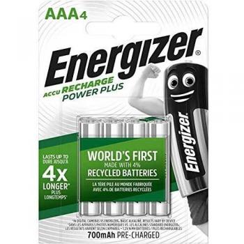 Energizer Rechargeable Battery AAA, Recharge Power Plus, 4 Pack
