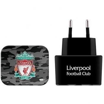 Official Liverpool Football Club Away Camou Crest & Liverbird Black EU Charger & Micro-USB Cable for Huawei Stream S 302HW