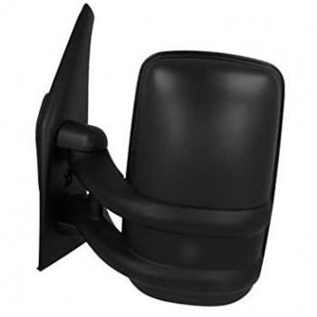 Retrovisor Alkar 9201902 - Espejo retrovisor exterior para automóvil, tipo manual, con carcasa negra, vidrio convexo y ajuste manual