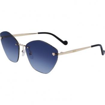 Liu Jo LJ153S 716 Women's Cat Eye Sunglasses Gold Size 62