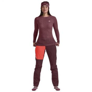 Camiseta de manga larga Ortovox Merino Thermovent (Moutain rose) Mujer, color rosa, fabricada con lana merina, diseño transpirable y de secado rápido, ideal para actividades al aire libre