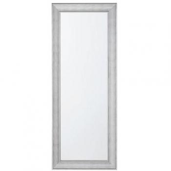 Espejo de Pared Vertical Plateado 50 x 130 cm con Acabado Gesso