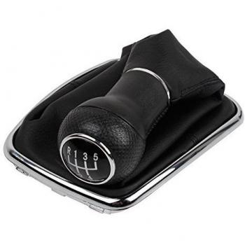BAODE Pomos de Palanca de Cambios Pomo Del Cambio para Bora Golf 4 con Funda para caja cambios