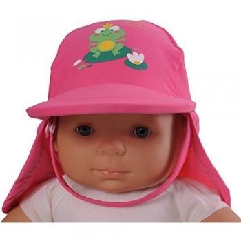 Piwapee - Gorro Lycra Anti UV UPF50+ Rosa Rana 3-6M