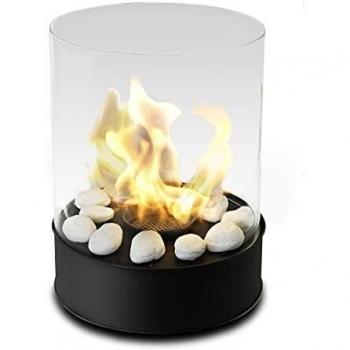 Chimenea de mesa de bioetanol - Combustión más largo 5h - Calentador de 3kW - Interior/exterior - Regalos de la casa y del jardín – Chantico Glassfire - Planika
