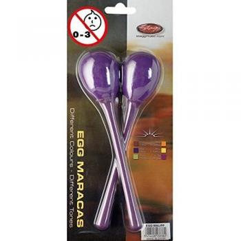 Maracas de Huevo Largas de Plástico Violeta - Stagg EGG-MA L/PP