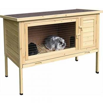 Conejera Kerbl Buddy 116x52x82 cm de madera barnizada