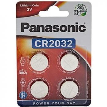 Panasonic CR2032 Batería de Litio de botón 3 V Pack de 4