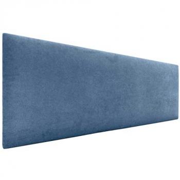 Cabecero Tapizado Aqualine de Polipiel o Tela Liso en Azul, 150cm (Camas 150/160), Lujo - Dhome