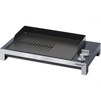 Steba TG 1 - Barbacoa (Negro, Rectangular, 48 cm, 32 cm, 10.5 cm)