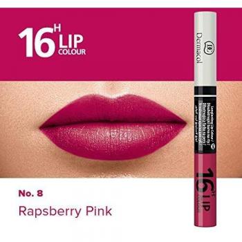 Dermacol DC Juego de Lápiz Labial y Brillo 2 en 1 - Larga Duración 16H | Pintalabios Voluminizador y Gloss Brillante | Maquillaje Waterproof Permanente Hidratante | Set Profesional - Doble Cuido
