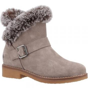 Hush Puppies Women's Hannah Suede Taupe Fashion Boots