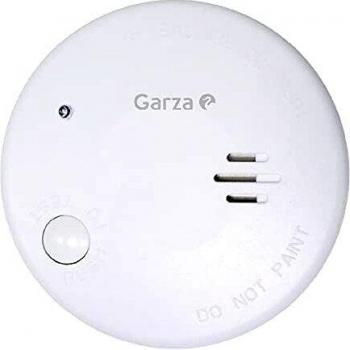 Garza - Mini Detector de Humo Homologado para el Hogar. Alarma de Incendios de 85dB, Blanco