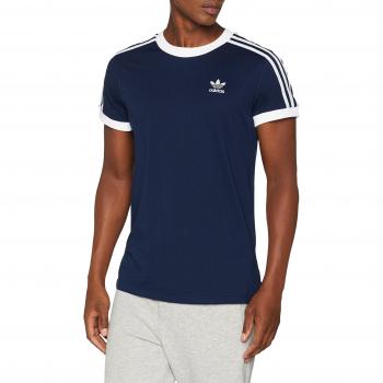 Adidas 3 Stripes tee Camiseta, Mujer, Azul